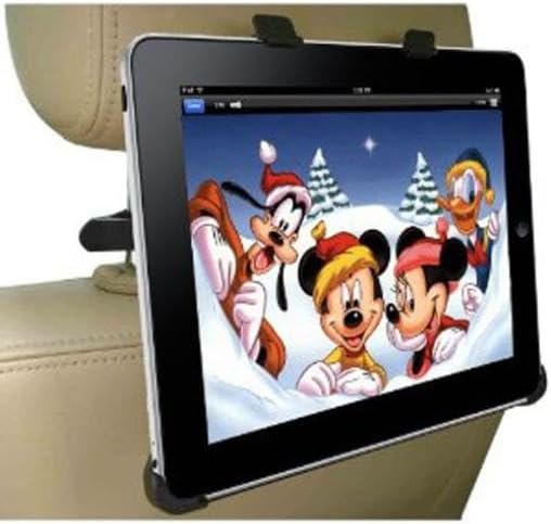 Car Headrest Mount Holder Seat Back Compatible with Amazon Fire HD 10 Kids (13th Gen 2023)/Fire Max 11 (13th Gen 2023), Cradle Swivel Tablet Dock