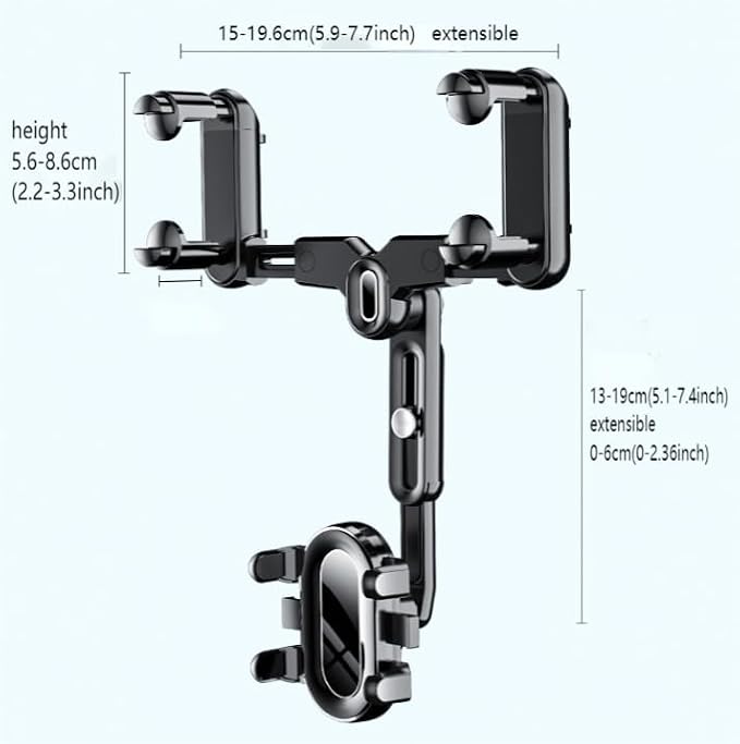 Ultra-Strong Suction Cup Phone Mount for Car - Anti-Shock & Noiseless Dashboard & Windshield Holder, 360° Adjustable Hands-Free Mount for All Smartphone (03)