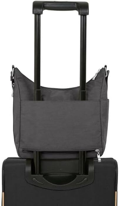 Baggallini womens Everywhere Bagg Crossbody Women 11x9 Lightweight Nylon Hobo Water-resistant Travel Bag W/Rfid