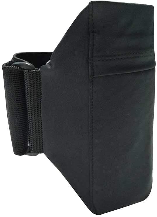 Cell Phone Leg Band Equestrian Riders On The Leg Cell Phone Holder for Calf, Running Workouts Armband All Purpose Sport Bag Strap Pouch for Jogger for iPhone, Samsung Galaxy S9/8/7, Black, L
