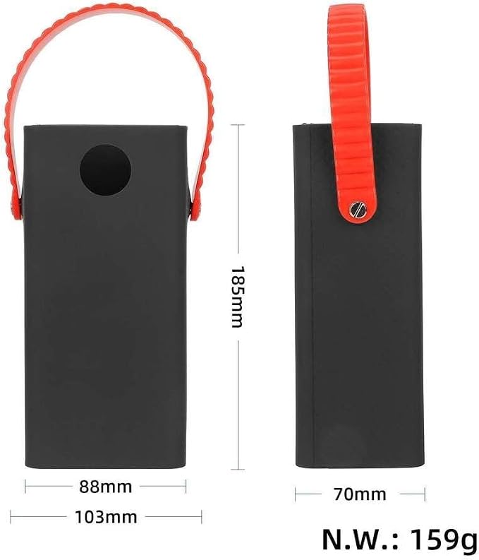 Shock absorbing silicone case for 60000 mAh mobile power supply with anti fall protection and textured non slip grip for security