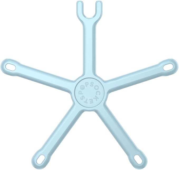 PopSockets Flexible Phone Mount & Stand, Light Blue - Blue Sigh