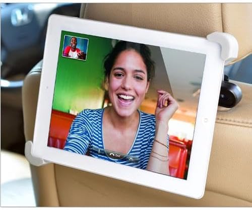 Car Headrest Mount Holder Seat Back Compatible with Samsung Galaxy Tab S9 FE/S7 FE/S9 FE Plus, Cradle Swivel Tablet Dock