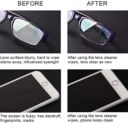 Noble Pre-moistened Lens Wipes Individually Wrapped - Lens and Screen Cleaning Wipes - Great for Eyeglasses, Cell Phones, Camera Lenses, Screens, Keyboards, and Other Delicate Surfaces (30 Wipes)