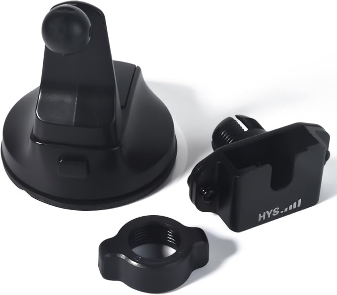 HYS Amateur Radio Scanner/HT/Mobile CB Radio Speaker Microphones with a Belt Clip or Round Knob Suction Cup Mount for YEASU/Vertex Icom Astatic Cobra Uniden Shoulder Speaker Mic