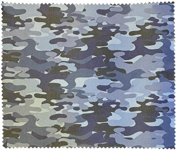 Blue Camouflage Cleaning Cloth Wipe | Reusable Eyeglasses Wipes for Camera Lens, Cell Phone Screens | 1 pcs | 6 x 7 Inch