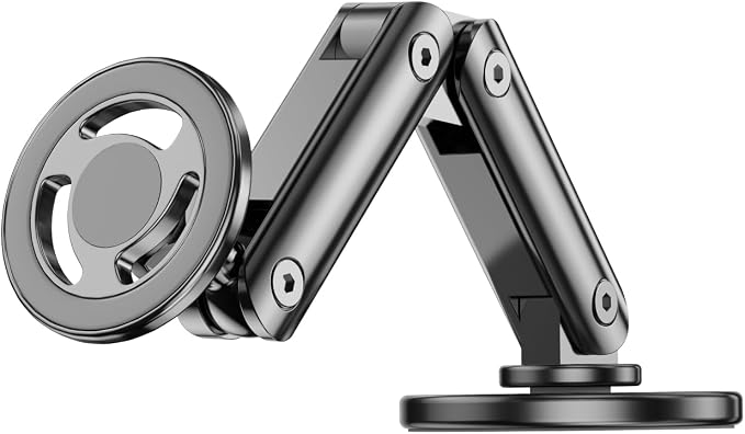 Ultra-Strong Suction Cup Phone Mount for Car - Anti-Shock & Noiseless Dashboard & Windshield Holder, 360° Adjustable Hands-Free Mount for All Smartphone (6)