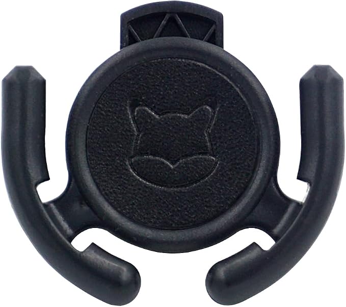 Car Vent Mount Holder 2 Pack - Compatible with Popsocket - Black Leather Car Mount Made for Pop Socket Grips Collapsible Phone Holder for PopMount - with Clip for Horizontal Air Vent ONLY