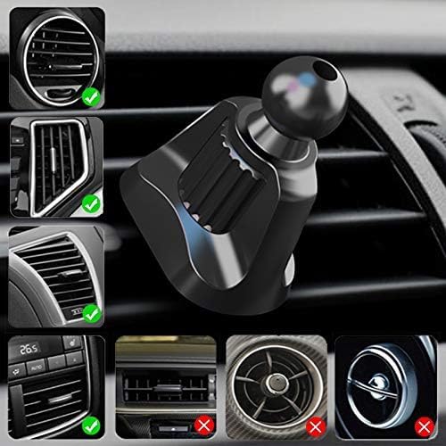 Car Air Vent Clip for Diameter 0.67inch (17mm) Joint Ball Cell Phone Holder for Car & Wireless Car Charger