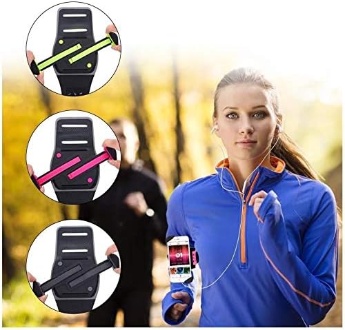 BoxWave Holster Compatible with Fairphone 3+ - FlexSport Armband, Adjustable Armband for Workout and Running - Stark Green