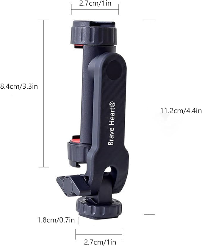 Mini Tripod Selfie Stick with 1/4" Screw Mount for iPhone for Insta 360 X5, Compact Lightweight Portable Tabletop Tripod for DJI OSMO Pocket 3 Sony Canon Nikon Cameras,Handheld Video Filming Support