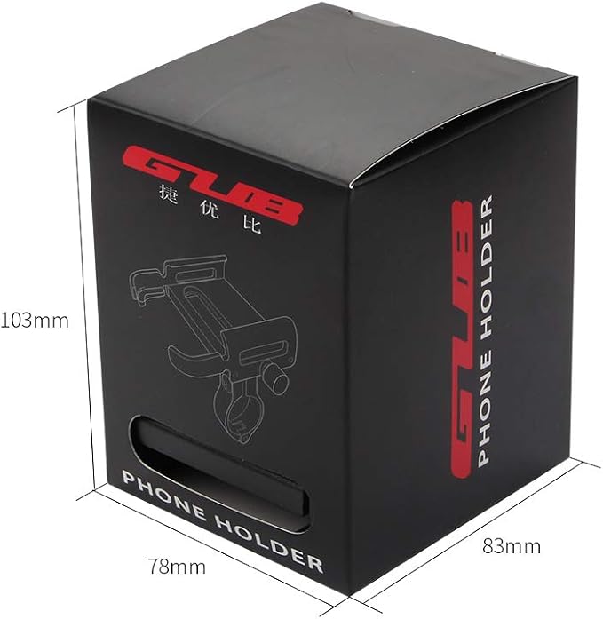 GUB P30 Aluminum Bike Phone Holder for 3.5" to 7.5" Device Bicycle Phone Stand Scooter Moto Mount Support Handlebar Clips