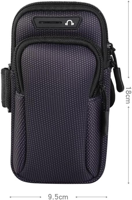 Sport Running Armband Cell Phone Holder Case Exercise Arm Band Bag Pouch for Samsung Galaxy S24 Ultra S23 S22 S21 S20 Plus A14 iPhone 12 13 14 15 Pro Max Moto G Stylus G Power G Play TCL 40 XL (Black)