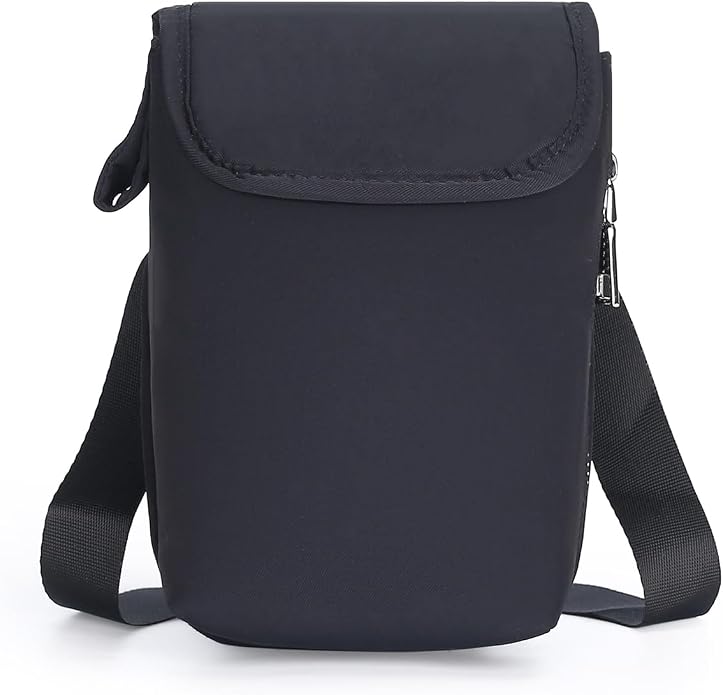 Herald Mini Phone Crossbody Bag with Water Bottle Holder, Water Bottle Carrier Bag with Strap for GYM, Hiking, Cycling