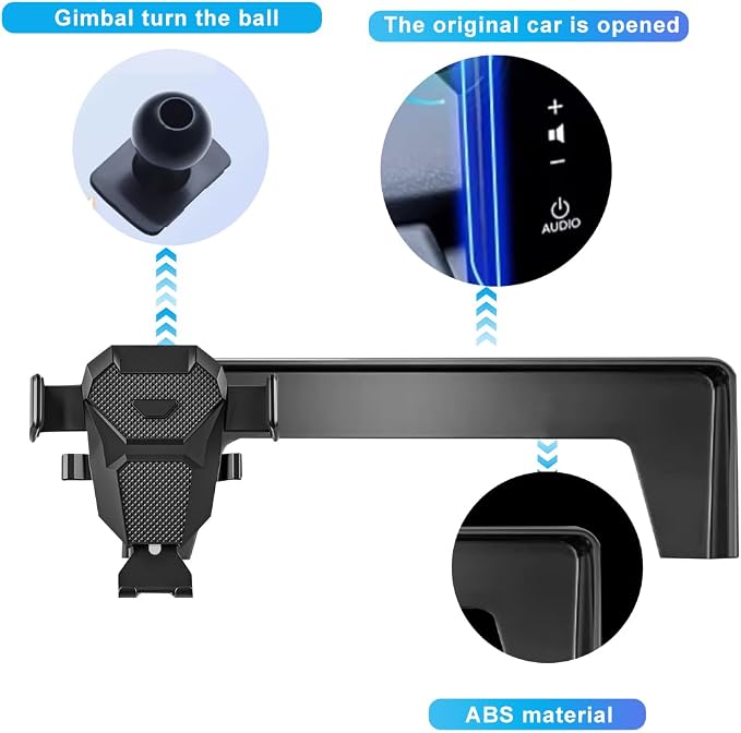 Car Phone Holder for 2026 Honda Civic Accessories 2022-2024 2025&CRV 2023-2025 Dash Mount Cell Phone Holder for Most Smartphones with Dash Organizer Auto Interior Accessories(Not for hrv/pilot)