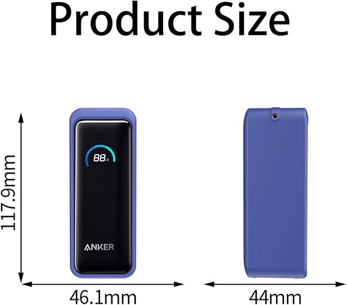 Silicone Case for Anker Prime Power Bank 9600mAH 65W Protective Cover Charging Easily Anti Scratch Shock Resistant Light-Weight Portable Sleeve (White)