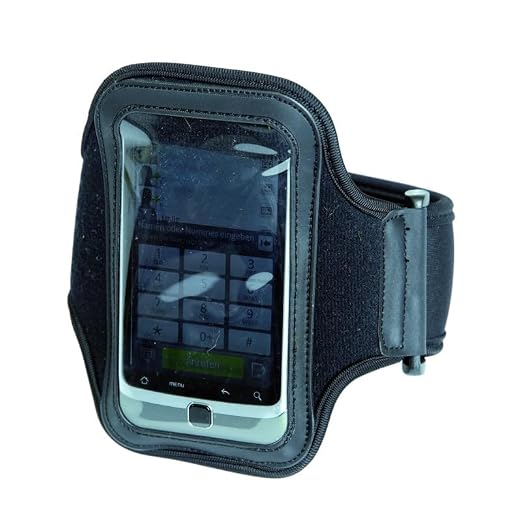 Adjustable Sport Gym Running Armband Strap iPhone Case Holder Mobile Cover Black