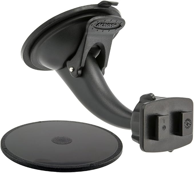 ARKON Mounts Windshield Dashboard Sticky Suction Mount for Cars and Trucks | Designed for Phone and Tablet Holders | Dual-T Holder Compatible | Strong Windshield Suction Mount | GN068WD-SBH