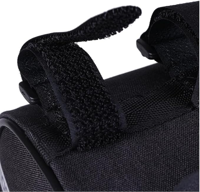 O'rengela Bike Phone Holder Bag Waterproof Bike Phone Mount Bag Bike Accessories EVA Hard Shell Bike Phone Pouch with Rain Cover Compatible with iPhone,Phones Below 6.5" (Black)