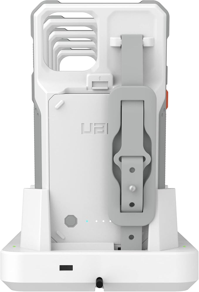 UAG Urban Armor Gear Multi-Device Charging Dock Healthcare White/Gray, 10W Fast Charging Workflow 5-Slot Case Charger Cradle for Workflow Battery Cases Compatible with iPhone 14/13/12/12 Pro/SE/8
