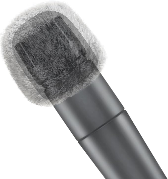 Cubilux Foam Cover & Furry Windscreen Pack Compatible with Shure SM57 Microphone, MIC Wind Muff, Windshield, Dead Cat, Pop Filter,Muff Windshield Windjammer Deadcat for Shure SM57 Microphone