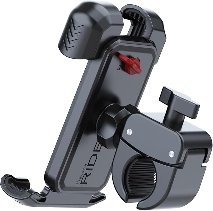 Bicycle Phone Holder,Bike Cell Phone Holder for iPhone Samsung Galaxy Note & 4.5-7" Smartphone,360° Rotatable Handlebar Phone Mount for Electric Scooter ATV Road Mountain Bike Golf Cart Navigation