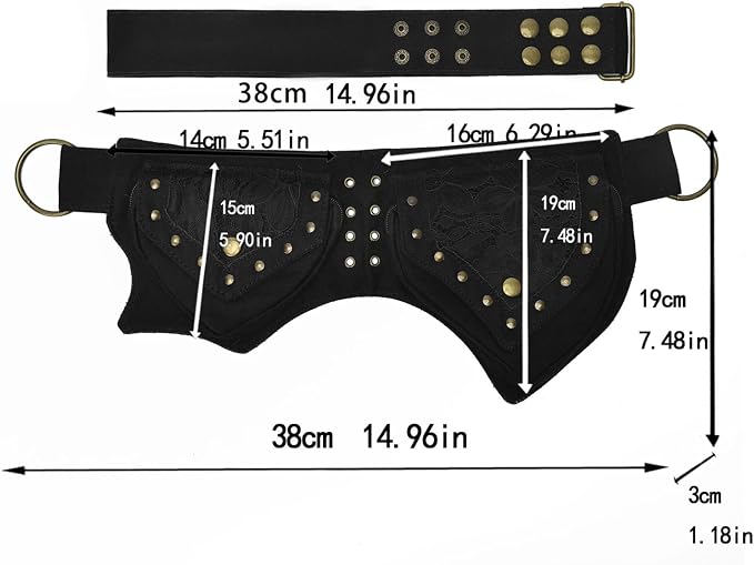 Fanny Packs for women fashionable,Fanny Pack Lace Waist Bag Pouch Utility Belt Fanny bag Waist Pack for Sports Hiking Travel Renaissance Faire Festival Fanny Pack