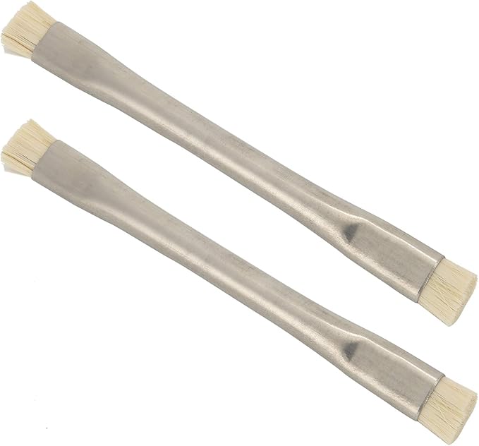 Yctze 2pcs Antistatic ESD Brush, Professional Horse Hair Cleaning Tools for PCB, Motherboard, and Electronics - Ideal for Mobile Phones and Tablets