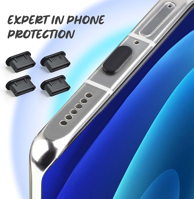USB C Dust Plug Type C Anti Dust Plugs Cover USB C Dust Cover Type C Charging Port Protector with Cleaning Brush for iPhone 15 Samsung GalaxyGoogle Pixel Moto G TCL UMIDIGI OnePlus Nord (30Pcs)