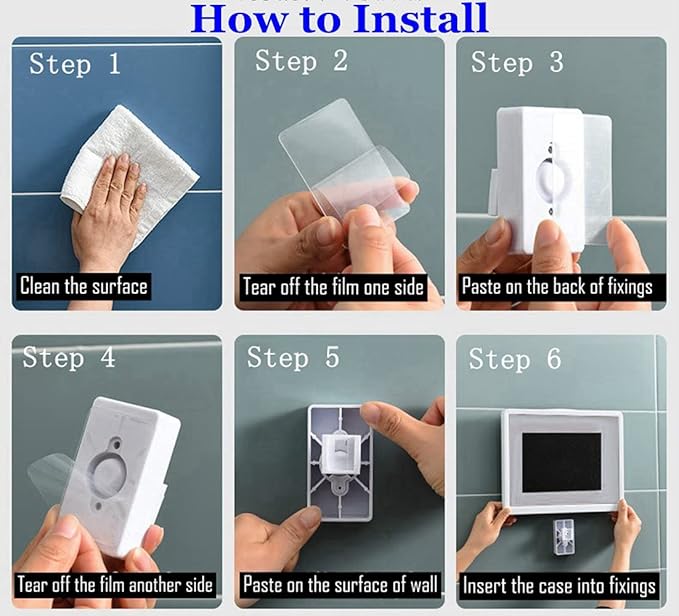 Shower Tablet Holder Waterproof Compatible with Ipad, Wall Mounted Bathroom Tablet Case 360° Rotation,Adhesive Touchable Cradle with Glass Anti-Fog Screen for Bathtub Kitchen White R