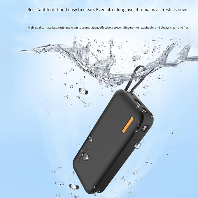 Silicone Protective Case for CUKTECH CP25 20000mAh Power Bank Long Lasting Protection and Full Functional Access (Gray)