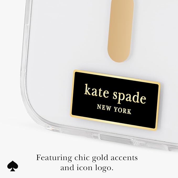 kate spade new york iPhone 17 Pro Case with Camera Stand - Compatible with MagSafe - Designer Phone Case - Icon Clear