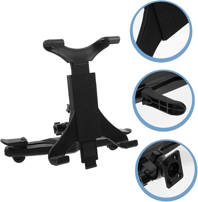 jojofuny Universal Car Holder 7-10.5 Inch Tablet Mount Headrest Tablet Stand Car Phone Bracket for Long Trips