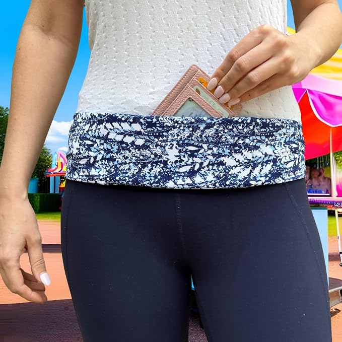BANDI Running Belt for Women & Men β USA Made No-Bounce Adjustable Waist Pack & Secure Fanny Pack β Fits All Phones, Gels & Essentials β Zipper-Free, Medical Device Friendly