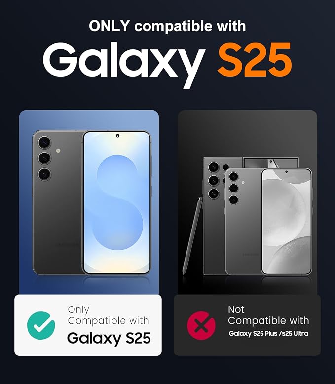 Temdan Compatible with Samsung Galaxy S25 Case Waterproof with Belt Clip Holster, Built-in Lens & Screen Protector Military Grade Shockproof Dropproof IP68 Underwater Full Body Phone Case