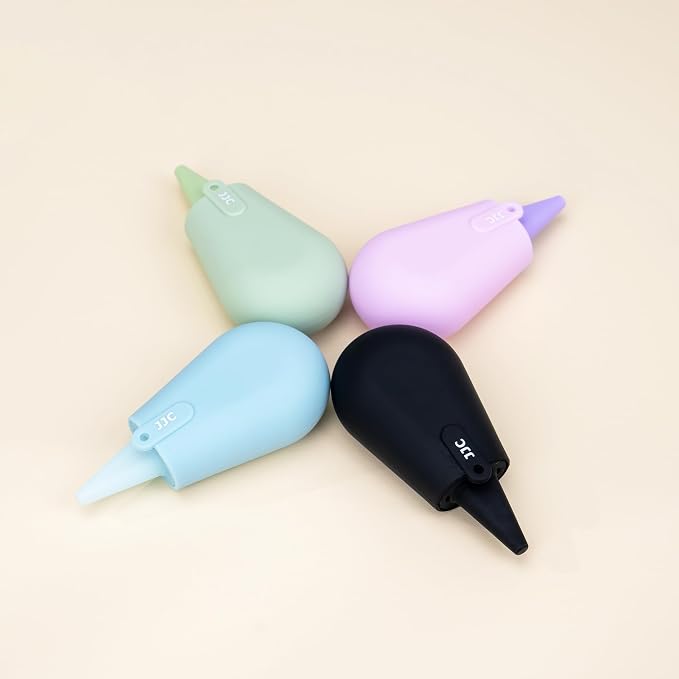 Pocket-Sized Silicone Camera Dust Blower Lens Air Blower, Small Camera Lens Cleaner Air Blower for Sensor LCD Keyboards Filters Printing, Glacier Blue Portable Dust Blower for Outdoor Travel Cleaning