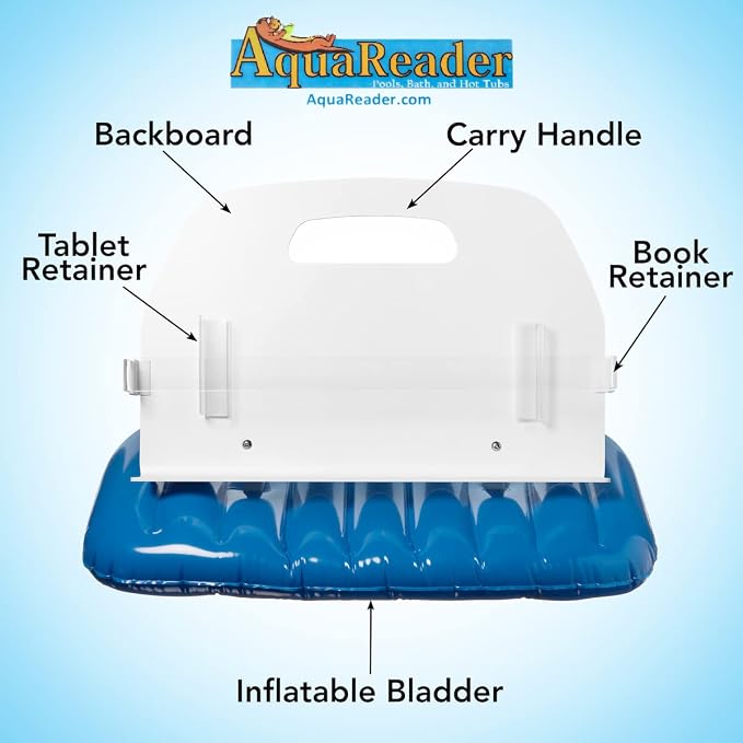 Floating Book/Tablet Caddy for Bath, Pool, and Hot Tub (Blue)