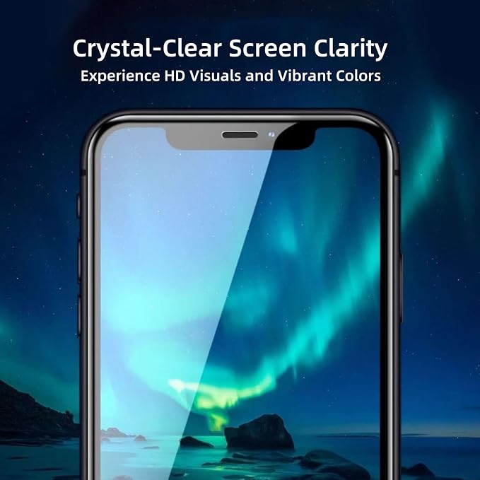Fpxdesc Screen Protector for iPhone 16 Pro Max, 9H Tempered Glass, 6.9" HD Clear, Easy install,Auto Dust Removal Installation