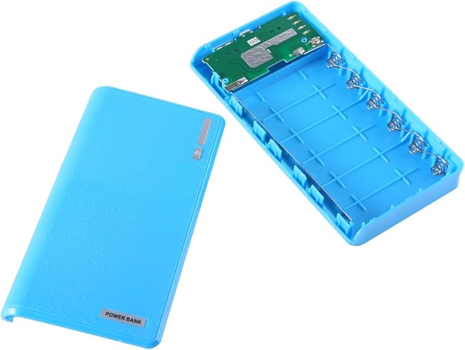 USB 6X 18650 External Backup Battery Charger Box for Case for Portable Charger Box