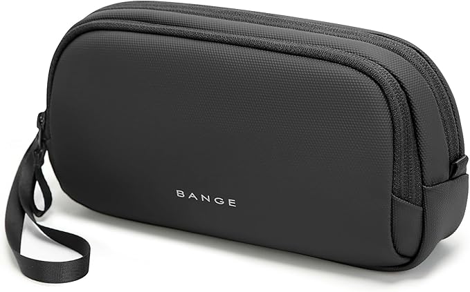 BANGE Travel Cable Organizer Pouch,Water Resistant Tech Accessories Bag Carry Storage,Electronic Organizer Accessory Case for Charger, Cables, Power Bank, Hard Drive, Cords