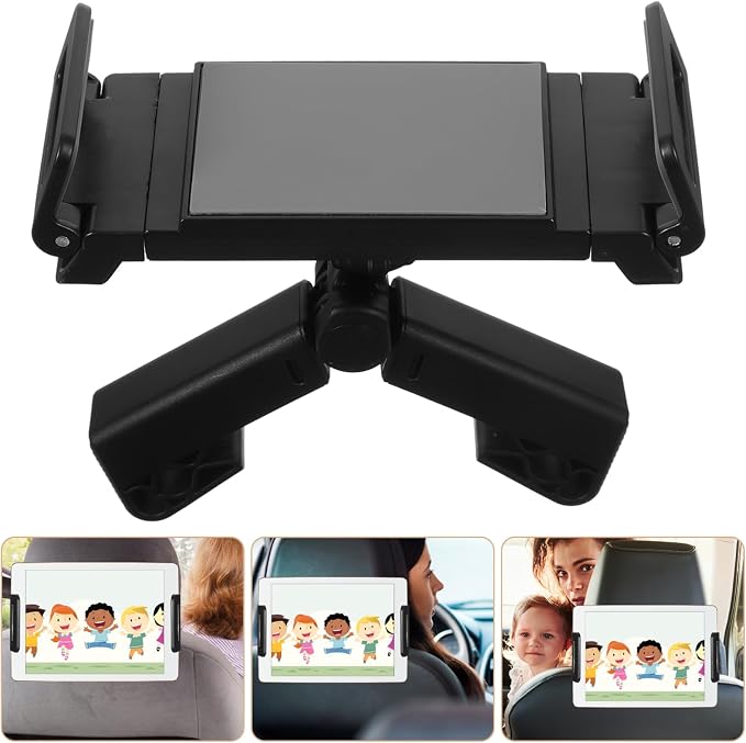 ibasenice Car Headrest Tablet Mount Universal Back Seat Tablet Holder Headrest Phone Holder for Car Easy Install