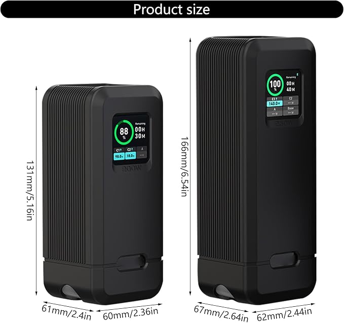 Energy Storage Devices Skin Sleeve Shockproof for 250W/200W External Battery Packs, Full Access Scratch Resistant Covers