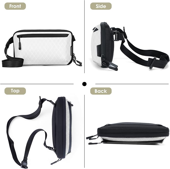 Electronics Organizer Tech Travel Pouch β Waterproof Nylon Diamond Quilted & 900D Travel Case Cable Bag for Cords Chargers