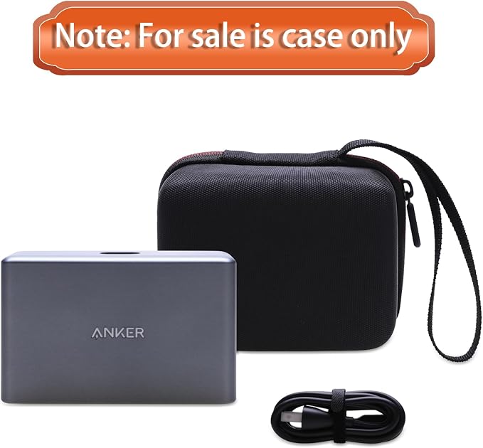 LTGEM Case Compatible with Anker Prime A2683 200W / A2345 250W Charger, Black