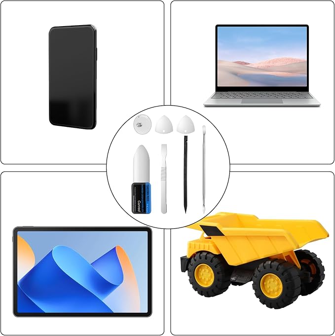 Mobile Cell Phone Repair Tools Kit, 7Pieces Metal Spudger Pry Tool Antistatic Spudger Plastic Metal Pry Opening Tool for Electronics Repair Smartphone Laptop Hand Open Replace Screen Battery