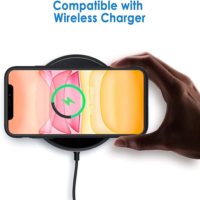 Battery Case for iPhone 11,Upgraded 10000mAh High Capacity Rechargeable Portable Protective Extended Charger Case Wireless Charging Compatible with iPhone 11 (6.1 inch) Charging Cover &Carplay (Black)