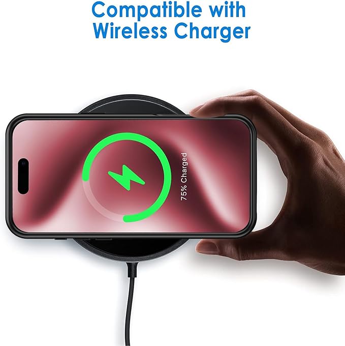 Battery Case for iPhone 16 Pro Max, 12000mAh Rechargeable Portable Protective Extended Charger Case Wireless Charging Compatible with iPhone 16 Pro Max (6.9 inch) - Black