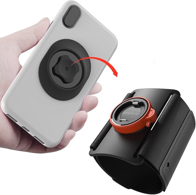 Running Armband Phone Holder for Hiking,Quick Release Attach/Detach Smartphone Mount,Sports Fitness, Detachable Workout Sports Armband,Compatible with iPhone Samsung Google【Series C-1st Gen】