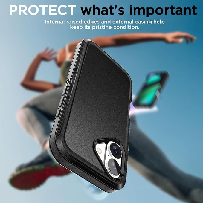 AICase for iPhone 17 Case(6.3"),Heavy Duty Drop Protection Full Body Rugged Shockproof/Drop Proof/Dust Proof Military Protective Tough Durable Phone Cover for iPhone 17 2025_BG020