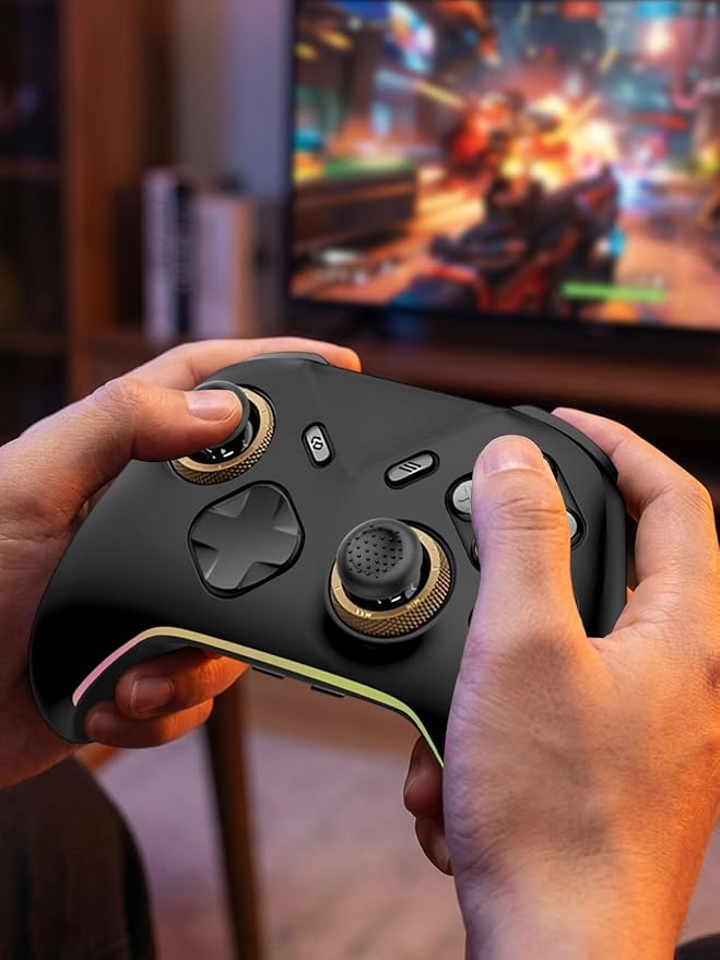 Silicone Protective Case for Flydigi Vader 5 Pro Wireless Controller, Full-Body Protective Cover with Precise Cutout, Shockproof Dustproof Protector Sleeve & Scratch-Resistant Sleeve (Black)